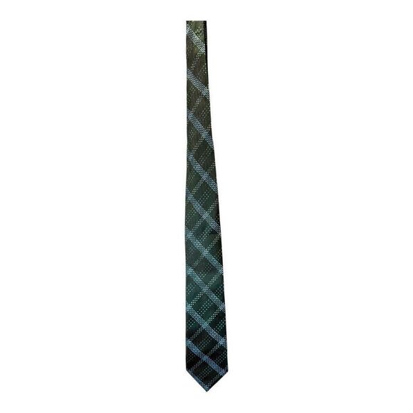 Oscar By Oscar de la Renta Handmade Tie Green Blue - Picture 5 of 9